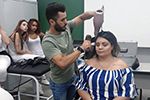 Palestra sobre cuidados com o cabelo e penteados para o dia a dia