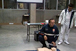 Treinamento de  Primeiros Socorros para alunos de Fisioterapia com a equipe do SAMU