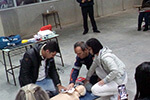 Treinamento de  Primeiros Socorros para alunos de Fisioterapia com a equipe do SAMU