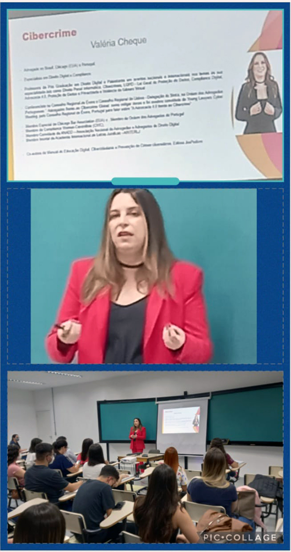 Palestra sobre Cibercrime com a Dra. Valéria Cheque
